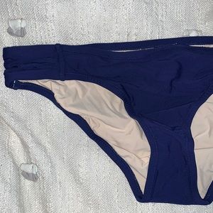 Anthropologie ALLIHOP swim bottoms navy blue L